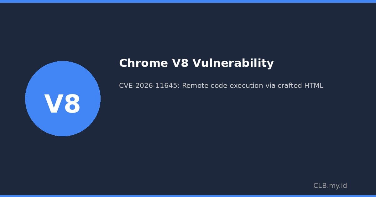 Chrome 149 Punya Celah Kritis V8 yang Sedang Dieksploitasi, CISA Minta Semua Orang Segera Update