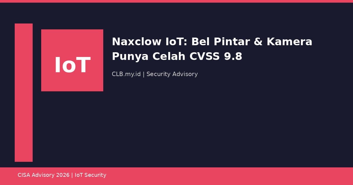 Bel Pintar dan Kamera Naxclow Punya Celah Kritis CVSS 9.8, Peretas Bisa Kendalikan dari Jauh