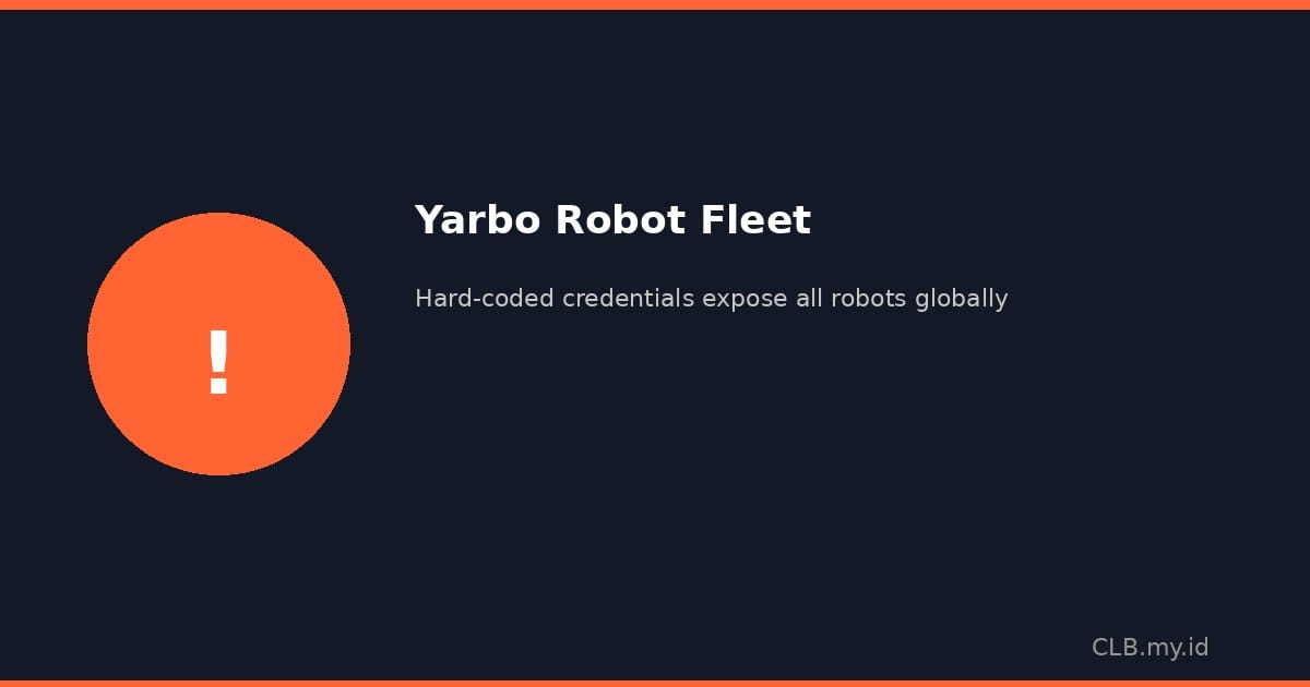 Yarbo Robot Punya Password Sama untuk Semua Pengguna, Peretas Bisa Kuasai Seluruh Armada