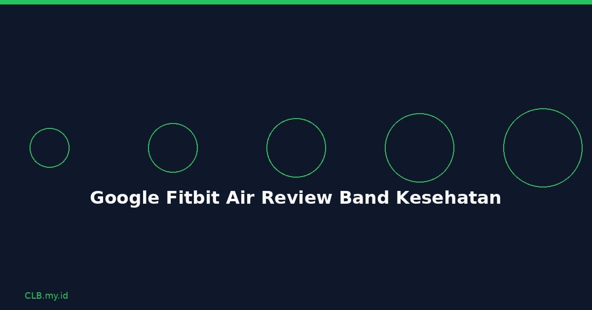 Google Fitbit Air Review: Band Kesehatan 12 Gram yang Nyaris Tak Terasa