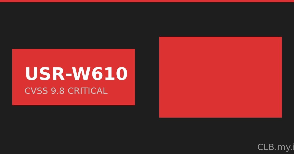 Perangkat Jaringan PUSR USR-W610 Punya Celah Kritis, Kredensial Admin Tersimpan Terbuka di Firmware