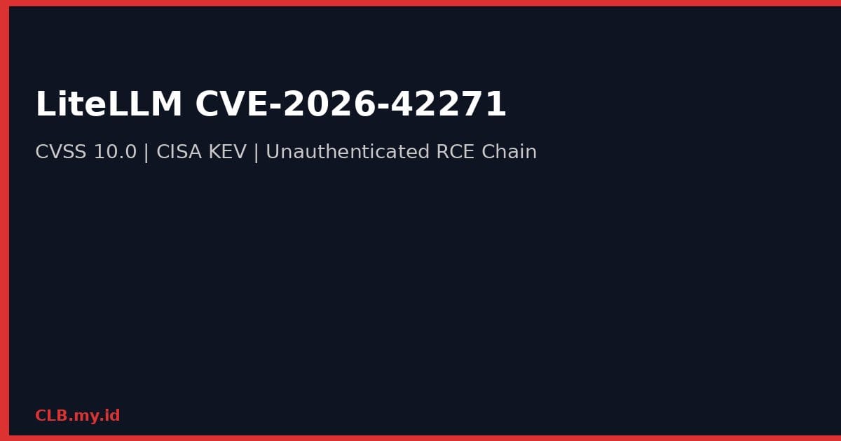 Celah Kritis LiteLLM Bisa Bikin Server AI Dikuasai Tanpa Login, Skor CVSS Tembus 10.0