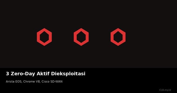 CISA Tambah 3 Celah Zero-Day ke Daftar Darurat, Chrome dan Jaringan Enterprise Jadi Sasaran