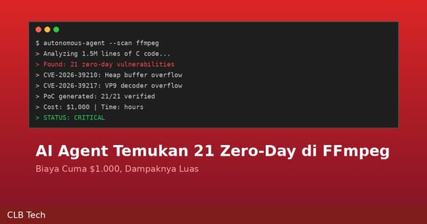 Agen AI Temukan 21 Celah Zero-Day di FFmpeg, Biayanya Cuma Rp16 Juta