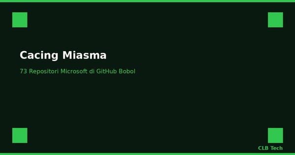 Cacing Miasma Bobol 73 Repositori Microsoft di GitHub, Agen AI Jadi Senjata Penyebaran