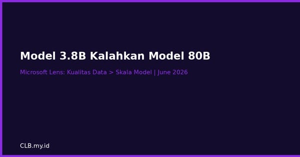 Model AI 3,8 Miliar Parameter Ini Kalahkan Rival 80 Miliar, Kuncinya Bukan Skala Tapi Data