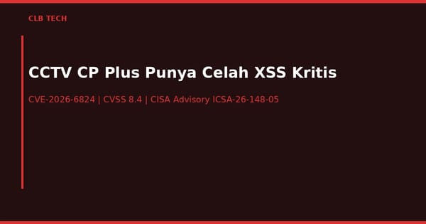 CCTV CP Plus Punya Celah XSS Kritis, Peretas Bisa Kendalikan Rekaman dari Jauh