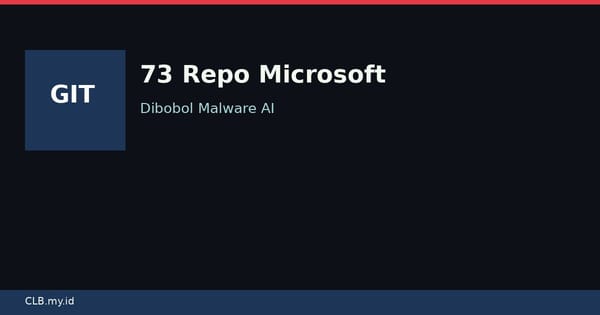 73 Repo Microsoft Dibobol Malware, Developer AI Jadi Sasaran Empuk Pencuri Password