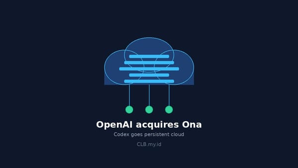 OpenAI Akuisisi Ona untuk Perluas Codex, Agen AI Bisa Kerja Terus-Menerus di Cloud